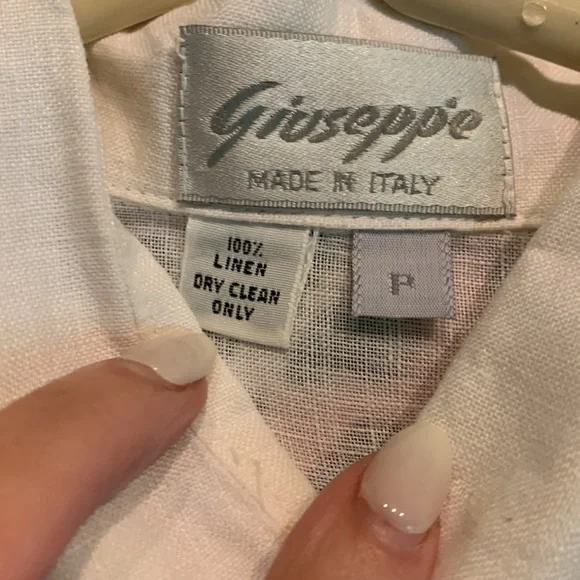 Vintage Giusepp’e linen button down blouse - Picture 6 of 9